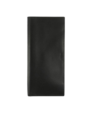 Black  Premium leather wallet for cheque book and essentials.