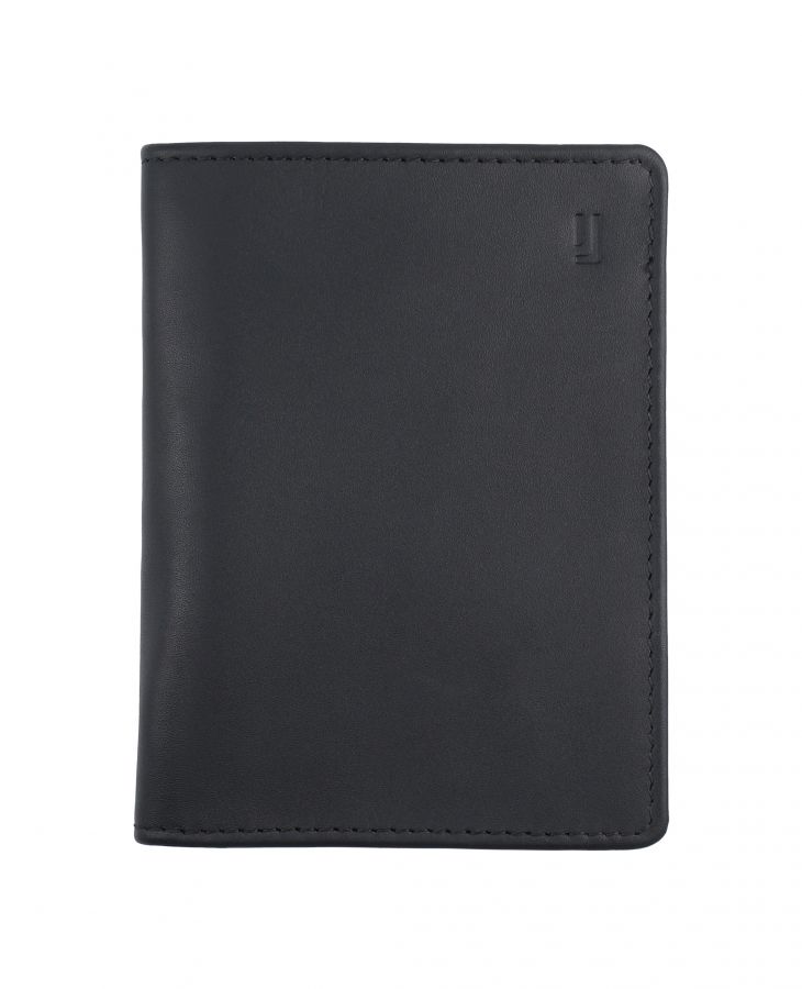Black Handcrafted leather portfolio
