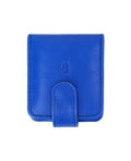 Blue Compact leather lipstick holder