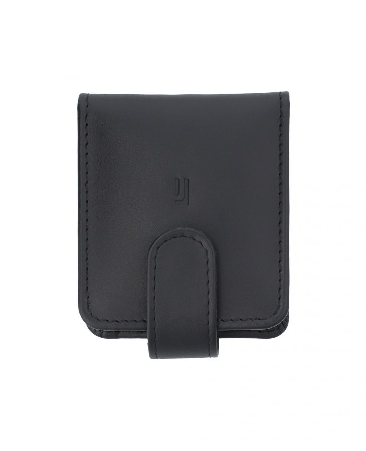 Black  leather lipstick organizer