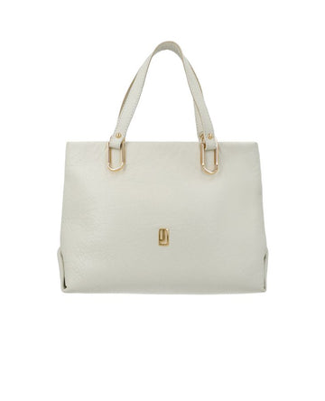Off White leather Lotus handbag