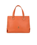 orange buffalo leather  bag