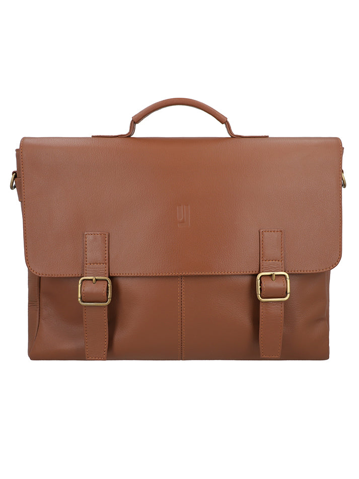 Tan Leather office bag
