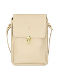 Off white leather bag with pen holder