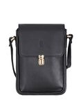 Elegant Black  leather shoulder bag