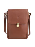 Brown Leather bag with flap
