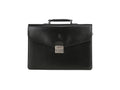 Black Leather document case with combination lock