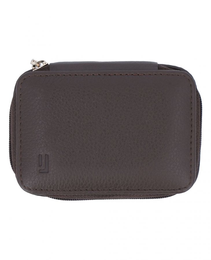 Brown Leather case with six cufflink slots