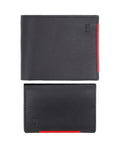 Black and Red Stylish gift set with leather wallet and card holder