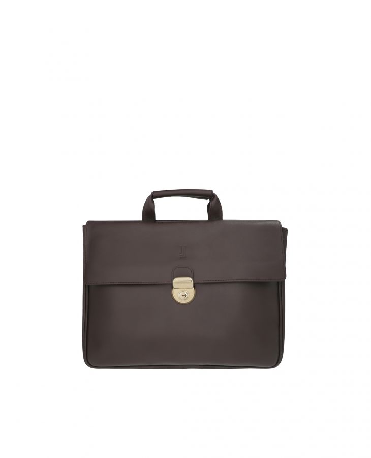 Spacious  Brown leather case