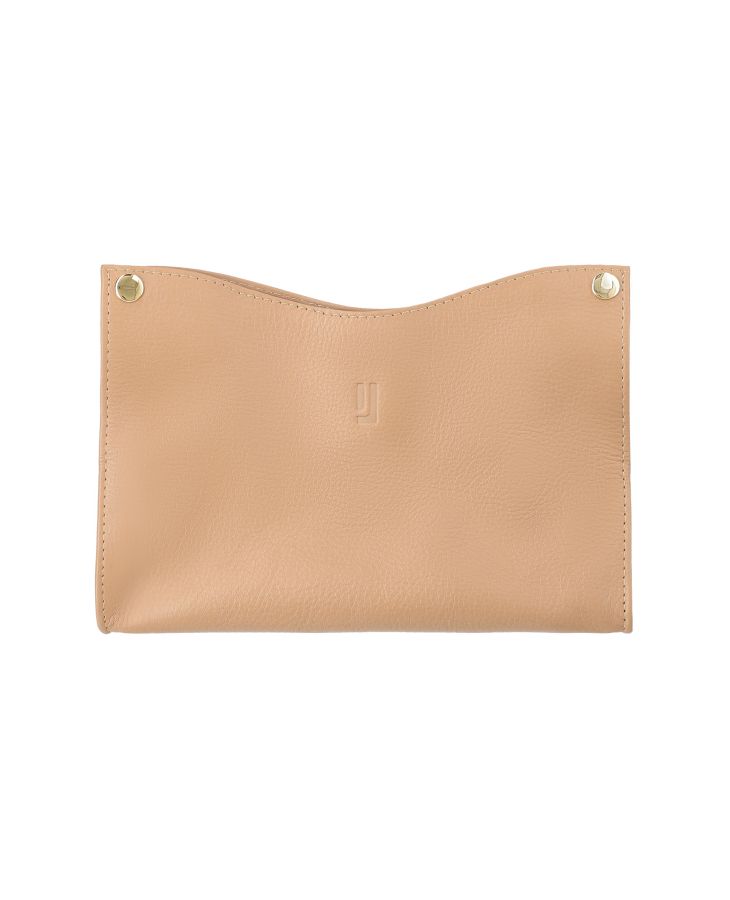Beige Leather tissue box cover