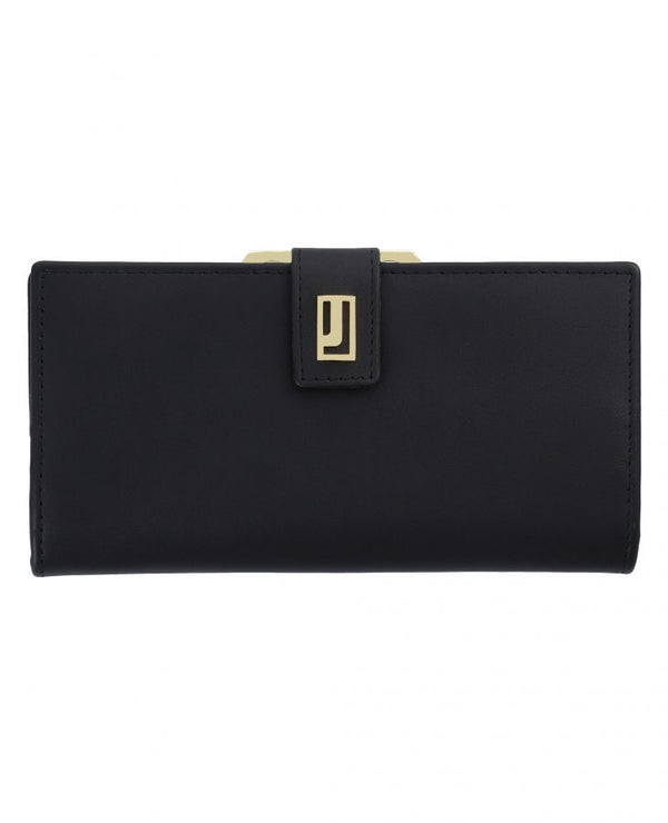 Black ladies leather wallet