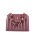 Burgundy leather crossbody accessory