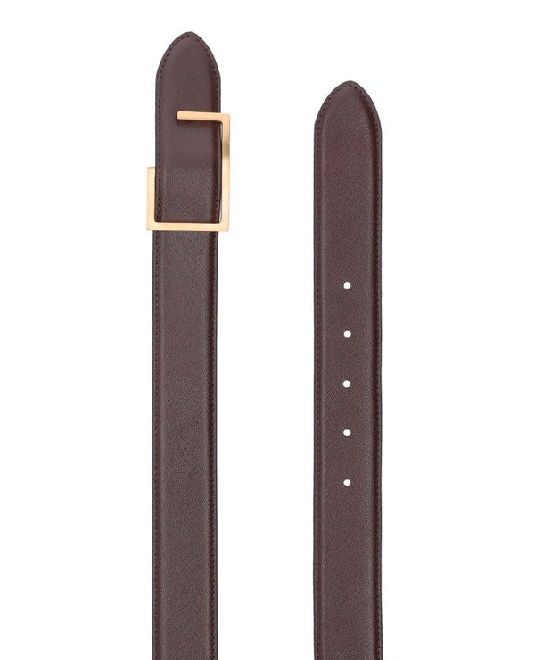Mens brown leather belt